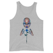Load image into Gallery viewer, Blue Rose Unisex Tank Top