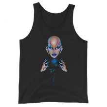 Load image into Gallery viewer, Blue Rose Unisex Tank Top