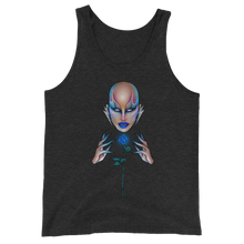 Load image into Gallery viewer, Blue Rose Unisex Tank Top