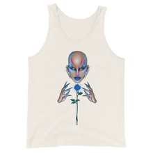 Load image into Gallery viewer, Blue Rose Unisex Tank Top