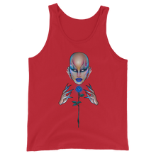 Load image into Gallery viewer, Blue Rose Unisex Tank Top